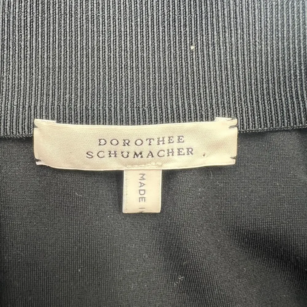 Dorothee Schumacher Black Zip Front Skirt
